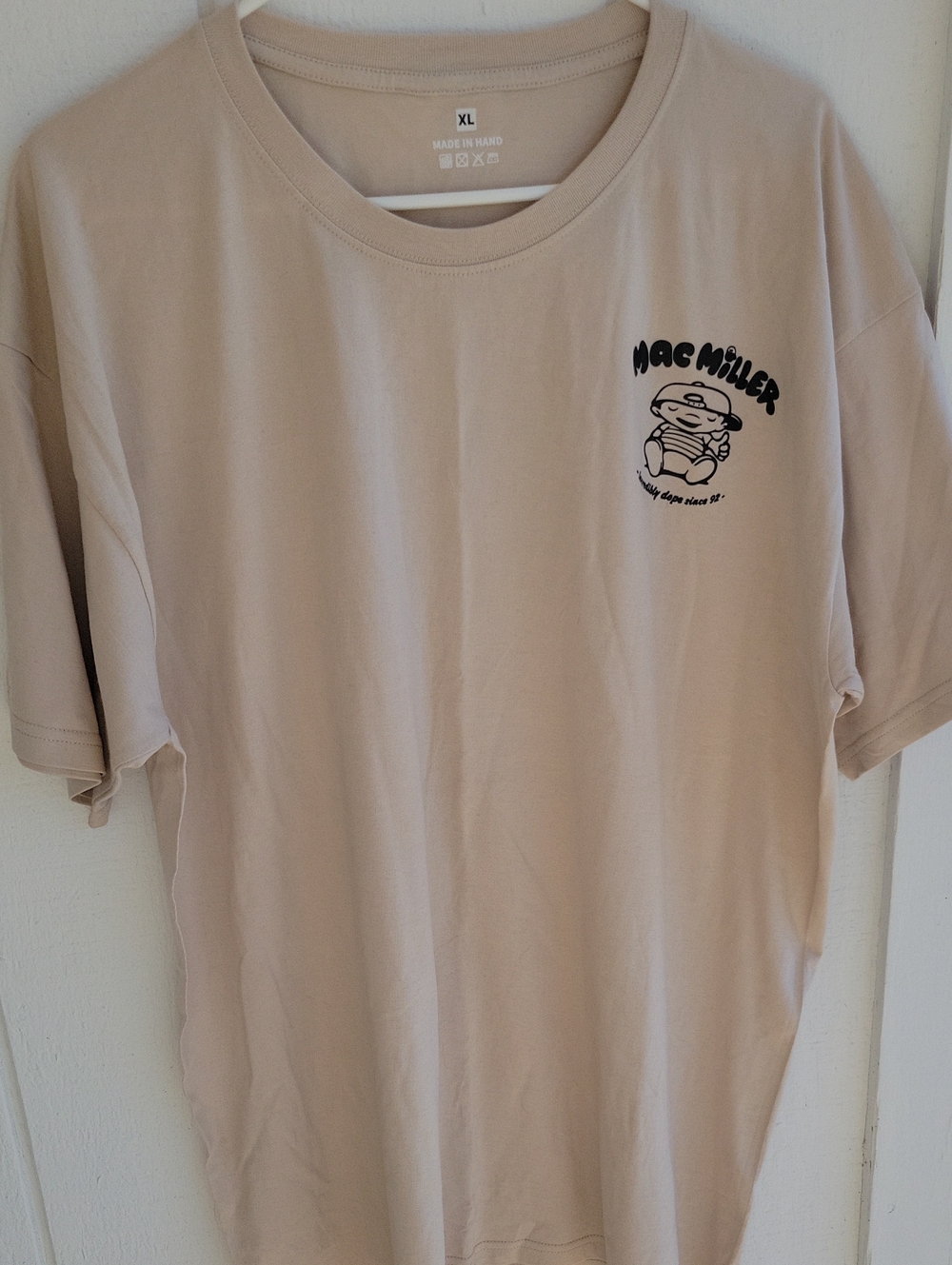 Mac Miller Short Sleeve Tee in Beige
